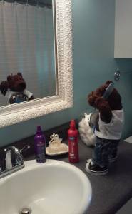 I am preparing for world domination...uh..world decoration. Yes, that's it. Because I am just so darned cute!